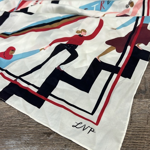 Talbots Limited Edition Sisterhood Silk Scarf for Ending Breast Cancer - Picture 3 of 3